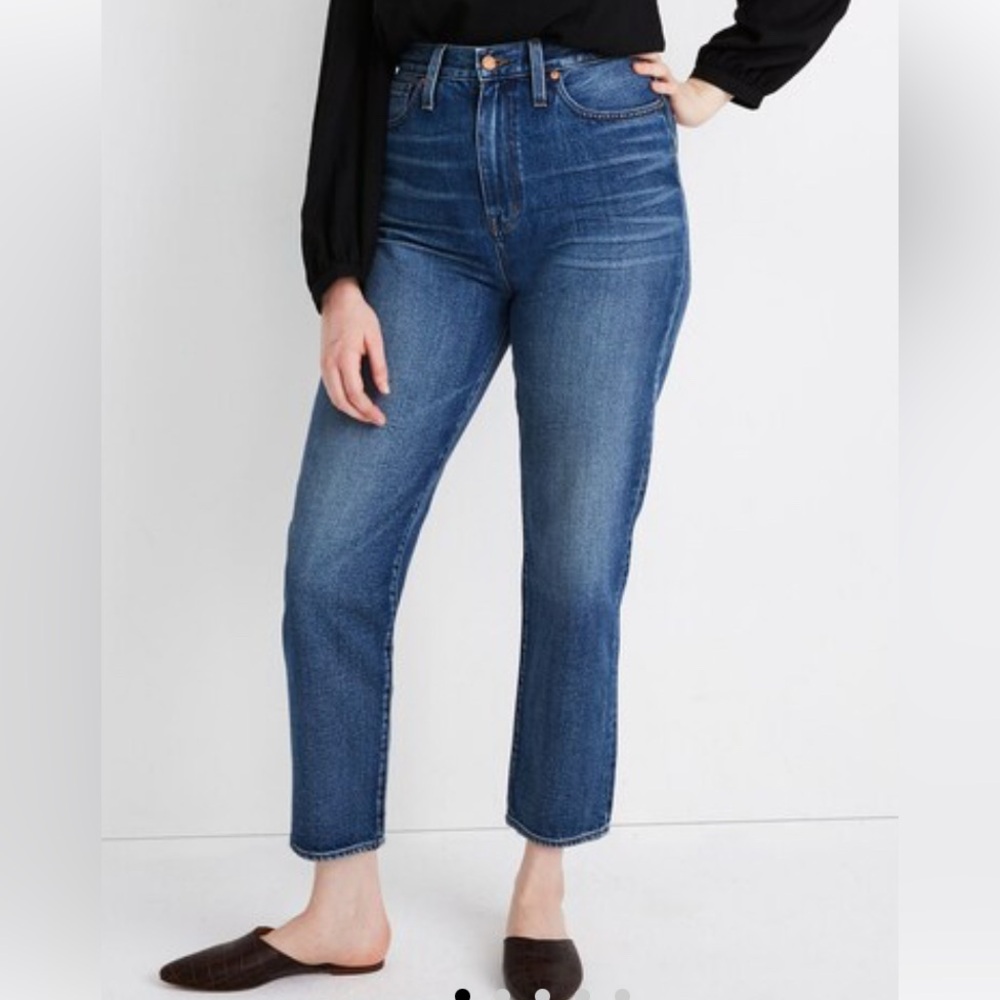 Madewell The Mom Jean Crop